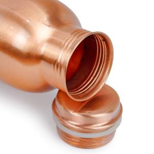 BOTELLA DE AGUA DE COBRE CON ESTAMPADO DE PÁJARO PAJA - 1000 ML - Product Image 4