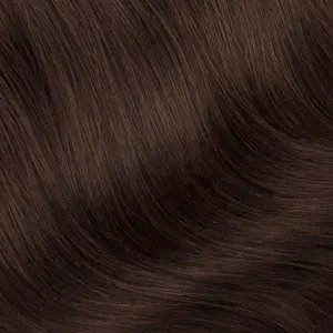 ผมต่อแบบแฮนด์ไทด์ 100% เรมี่ ฮิวแมนแฮร์ แบบตรงธรรมชาติ # 2 สีน้ำตาลเข้มแบบเส้นเดี่ยว - Product Image 2