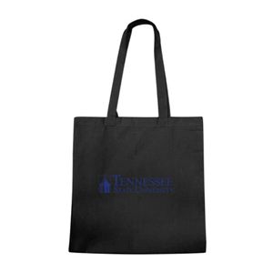 TSU Tennessee State University Bolsa de compras de algodón Negro con logotipo impreso para el campus y eventos Artículo promocional - Product Image 5