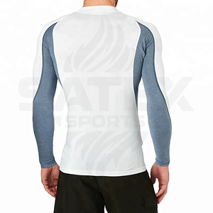 เสื้อรัดกล้ามเนื้อสำหรับฝึกซ้อมยิวยิตสู บีเจเจ เอ็มเอ็มเอ ระบายอากาศได้ดี แห้งเร็ว ป้องกันแสงแดด UPF50+ ผลิตจากผ้าสแปนเด็กซ์/ไนลอน เหมาะสำหรับการฝึกซ้อมมวยปล้ำและการต่อสู้ - Product Image 3