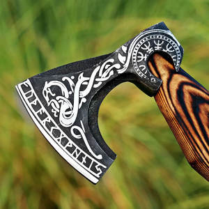 Hache Viking de 19 pouces de long forgée à la main Hache nordique - Product Image 4