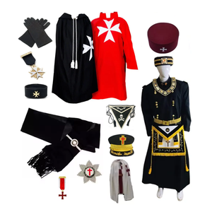Chất lượng hàng đầu các nhà sản xuất masonic Regalia Knight Templar lớp phủ vải với Thêu Vải - Product Image 1