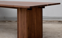 Table de salle à manger de grande taille en bois de teck pour meubles de maison Hôtels Villas Design de salle à manger de qualité supérieure