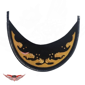 KEW Wholesale Hand Embroidered High Rank <b>Cap</b> 1 Row <b>Peak</b> Visor for Parade Ceremonial Uniform Gold Bullion <b>Peak</b> Visor - Product Image 1