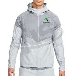 Chaqueta cortavientos de calidad superior 2025 para hombre, chaquetas impermeables de diseño personalizado para hombre, ropa deportiva para exteriores, tela transpirable - Product Image 4