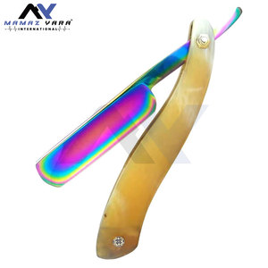 Nouveauté : Rasoirs de barbier avec manche en bois, élégants, pour salon, rasoirs à lame rasante pour la coupe de la barbe, rasoirs de barbier - Product Image 3