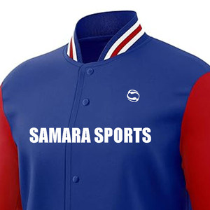 Chaquetas universitarias informales OEM para invierno Cuello redondo Cierre de cremallera Procesamiento completo Chaqueta universitaria - Product Image 4