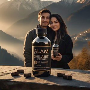 Wholesale Organic Sundried Himalayan <b>Shilajit</b> Powder Capsules 100% Pure <b>Natural</b> Fulvic Acid Herbal Supplements 60 Capsules Per - Product Image 1