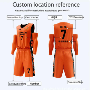 Maillots de basket-ball réversibles derniers meilleurs modèles de sublimation uniformes et survêtements de basket-ball bon marché - Product Image 5