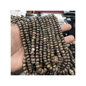 Perles rondes lisses en opale mexicaine naturelle de haute qualité, taille du brin de 14 pouces, taille des perles de 5 à 7 mm environ - Product Image 3