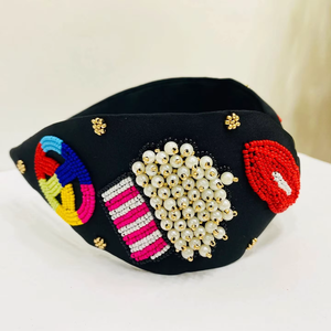 Magnifique bandeau en cristal pour filles, fêtes, mariages, bals et accessoires de cheveux décontractés au quotidien, en provenance d'Inde - Product Image 1