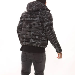 Chaqueta acolchada de alta calidad con estampado personalizado para hombre, nueva llegada, ropa para exteriores, chaqueta acolchada cálida de invierno para hombre - Product Image 4