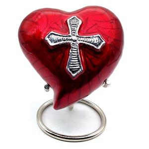 Hot Selling Keepsake Heart Urn Cremation Urn <b>for</b> Pet <b>Ashes</b> with Premium Stand & <b>Box</b> Handcrafted Mini Beautiful Urn at Home - Product Image 3