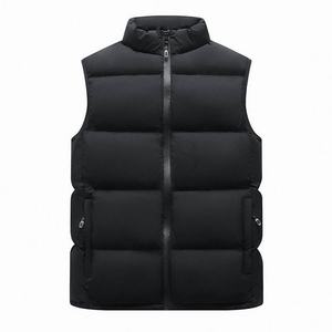 Chaleco brillante sin mangas con burbujas para hombre, chaqueta acolchada impermeable de invierno, transpirable, ligera, con logotipo personalizado, chaleco acolchado OEM - Product Image 4