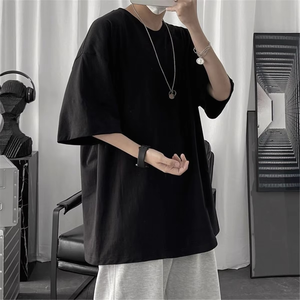 100% algodón camiseta hombres mujeres algodón verano moda hombres camiseta Casual sólido manga corta clásica camiseta hombres 100% algodón - Product Image 3