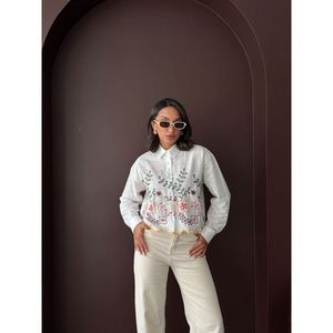 Camisa Bordada para Mujer al por Mayor Topshow, Estilo Boho Chic - [object Object] - Product Image 3