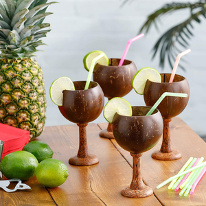 Verres à cocktail en coque de noix de coco 100% naturelle, très vendus, pour les fêtes, style hawaïen, fabriqués au Vietnam - Product Image 6