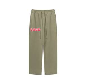 Heavyweight Oversized Custom Acid Wash Sweatpants <b>Baggy</b> 380 Gsm Plain Customized Wide Leg <b>Men</b> Sweatpants <b>Trousers</b> - Product Image 2