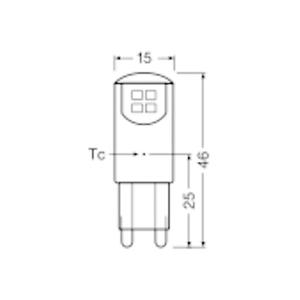 For OSRAM 1.9W G9 LED Pen 200lm 2700K Clear <b>Lighting</b> - Product Image 3
