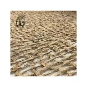 Red de malla de yute de 48 pulgadas de ancho, 500 GSM para proteger el área de fuertes vientos que protege las colinas de arena, alfombrillas protectoras de suelo Goodman Global Bangladesh