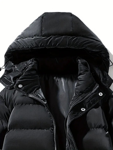 Chaqueta Acolchada de Invierno para Hombre, Ligera, Resistente al Viento, con Cuello Alto, Personalizable con Logotipo OEM, de Lona de Alta Calidad - Product Image 2