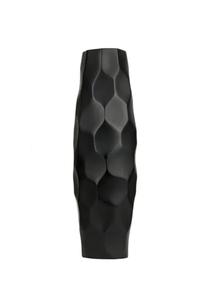 Modern Style Antique <b>Cast</b> Aluminium Decorative Flower Vases Unique Geometric Textured Design with Black Bronze <b>Powder</b> Coating - Product Image 6