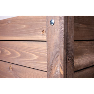 Bac à jardin surélevé GERTRUD brun foncé avec étagère, fournitures de jardin - Product Image 4