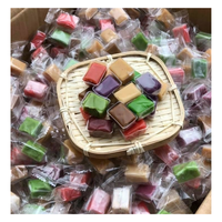 Bonbons mous traditionnels à la noix de coco, bonbons à la noix de coco avec saveur de pandan/taro/cacahuète/durian/cacao/thé vert