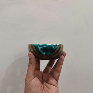 Bol à soupe en résine et bois de style chinois, vaisselle de luxe tendance, fait main, style américain, plats et assiettes - Product Image 1