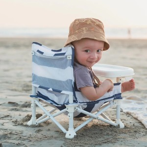 Chaise d'alimentation pour tout-petits OEM pour les voyages en plein air, logo personnalisé, vente en gros, chaise pliable portable pour enfants, bébé, plage, camping avec table - Product Image 3