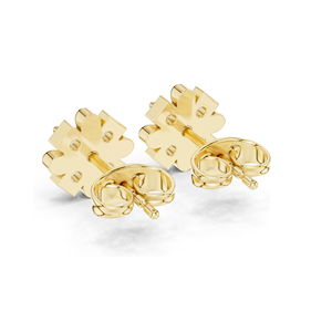 ต่างหูเพชรแล็บ 3.1 กรัม น้ำหนัก 0.31 กะรัต ความใส VVS-VS ทอง 18KT, 14KT, 10KT และเงิน 925  มอยส์ซาไนต์ และทองคำขาว ทองคำเหลือง ทองคำขาว - Product Image 5
