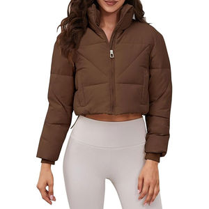 Chaquetas Acolchadas de Invierno para Mujer Hechas a Medida, Transpirables, Cálidas, con Cierre de Cremallera Regular, Diseño con Logotipo, 100% Nailon - Product Image 1