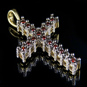 À la mode chrétien jésus VVS coupe ronde Moissanite diamant collier S925 argent Hip Hop bijoux cadeau pour les femmes - Product Image 1