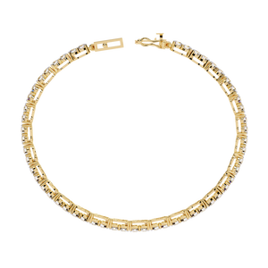 Fabulous 18K <b>Gold</b> Lab Grown Diamond Bracelet & <b>Bangle</b> - Product Image 1