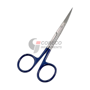Tijeras Quirúrgicas Manuales para Microdiscección con Puntas Afiladas y Hojas Curvas de Acero Inoxidable para Uso en la Escuela de Medicina - Product Image 6