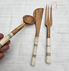 Juego de Cubiertos Desechables de Madera Ecológicos y Sostenibles de Primera Calidad, Aptos para Uso en el Hogar y Restaurantes - Product Image 5