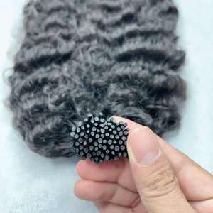 Extensions de cheveux humains vierges vietnamiens non traités super doublement étirés de haute qualité, style birman frontal bouclé - Product Image 6