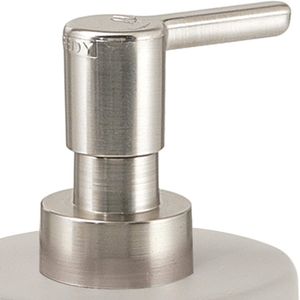 Dispensador de jabón de émbolo de hormigón gris independiente serie Procida para dispensadores de jabón líquido de baño Paquete de 1 - Product Image 3