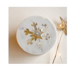 Different Design Set Of Four Cup <b>Coaster</b> <b>Blue</b> And White Color <b>Coaster</b> Round Shape Tea Cup <b>Coaster</b> Set - Product Image 3
