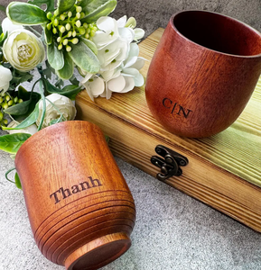 Personalized Handmade Wooden Mug Viking Drinking Mugs, Anniversary Gift, Husband Gifts, Couples Gift, Christmas Gifts - Product Image 1