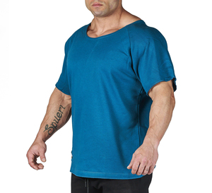 เสื้อยืดออกกำลังกายเพาะกายของผู้ชายผ้าคอตตอน100% ลำลองระบายอากาศได้ดีสำหรับฤดูร้อน2022 - Product Image 2