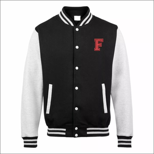 Veste de baseball pour homme sur mesure OEM, broderie d'alphabet, col rabattu, veste universitaire pour une utilisation hivernale personnalisée, devant 100% - Product Image 5