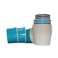 Gobelets à glace et couvercles à vin en PLA à double paroi, personnalisables, imprimés en sérigraphie, écologiques et jetables, 8oz et 10oz, par Inman