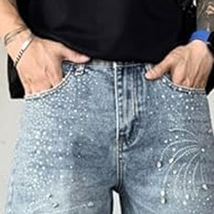 กางเกงขาสั้นผู้ชายน้ำหนักเบา ปี 2025 ลดราคาออนไลน์ ดีไซน์ล่าสุด ขายส่ง กางเกงขาสั้นสไตล์โดดเด่น ประดับเพชร - Product Image 6