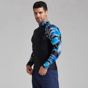 Pas cher Bas Prix Nouveau Meilleur Professionnel Personnalisé 100% Polyester Pas Cher Sublimé Rash Guard Pour Hommes - Product Image 2