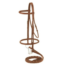 Vente en gros de nouvelles brides en cuir de haute qualité Horse Snaffle en noir - Product Image 1