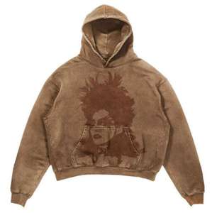 Sweat à capuche surdimensionné personnalisé de haute qualité pour femmes décontracté dames déchiré sweat à capuche en gros - Product Image 1