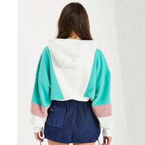 Nouveau Style En Gros De Haute Qualité À Capuche Coton Polaire Zipper Hoodies Street-wear Impression En Gros Cropped Hoodies Femmes - Product Image 2