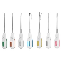 Ensemble d'élévateurs de racines Accuram Luxating Extraction, 7 pièces, manche en plastique léger, outils d'extraction dentaire, instruments dentaires