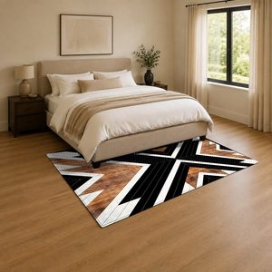 <b>RUGS</b> DEPOT LXDP-0753 Wholesale Terracotta Gold Contemporary Abstract Digital Printed Machine Washable Chenille Area <b>Rug</b> <b>Non</b> <b>Slip</b> - Product Image 3